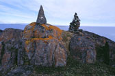 Baffin Inukshuk - Panoramic Print