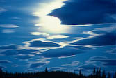 Moonglow over the Yukon river  - Canada